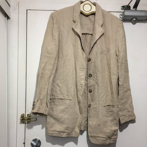 VINTAGE DKNY LONG LINEN JACKETS SIZE 6 - Picture 6 of 14
